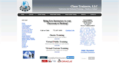 Desktop Screenshot of classtrainers.com